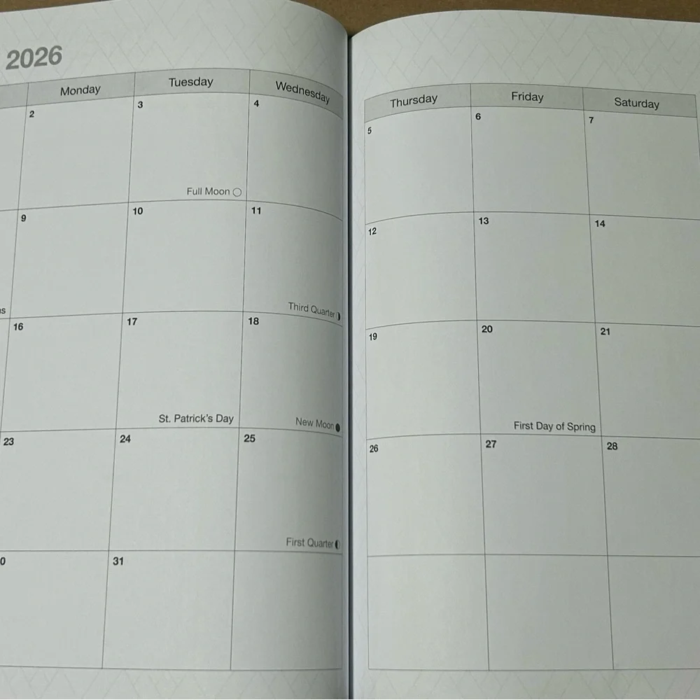 Sorrento Press Brown 2025-2026 Weekly Planner